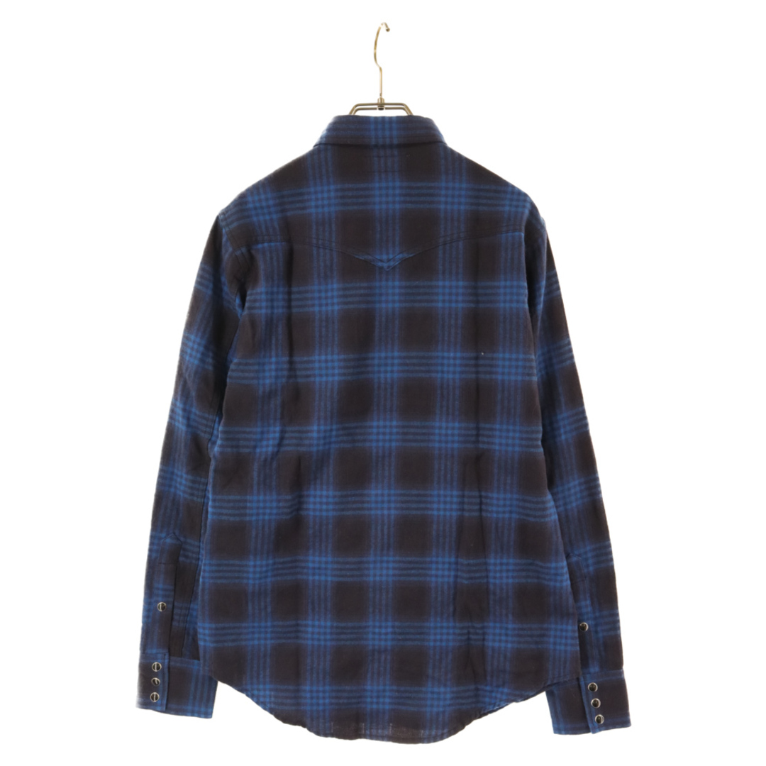 Saint Laurent(サンローラン)のSAINT LAURENT PARIS サンローランパリ 17SS エディ期 Western check shirt ウエスタン オンブレチェック ウエスタンシャツ ブル長袖ー 449898 Y886M メンズのトップス(シャツ)の商品写真