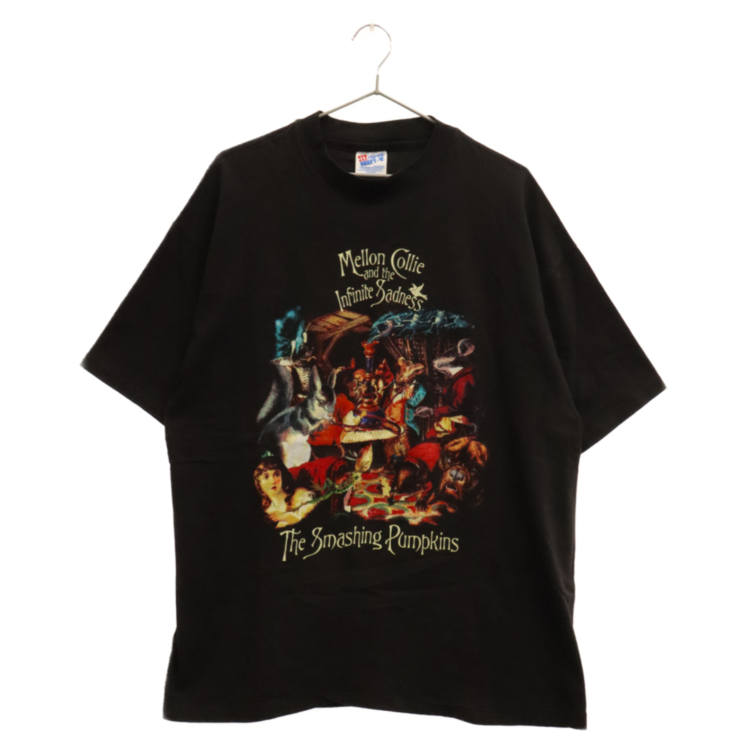 72センチ身幅VINTAGE ヴィンテージ 90s THE SMASHING PUMPKINS MELLON COLLIE AND THE INFINITE SADNESS スマッシングパンプキンズ メランコリー 半袖Tシャツ ブラック