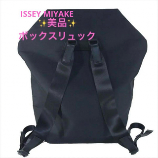 イッセイミヤケ(ISSEY MIYAKE)のISSEY MIYAKE  Galetteシリーズバックパックリュック 黒(バッグパック/リュック)