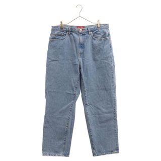 シュプリーム(Supreme)のSUPREME シュプリーム Baggy Jean ジップフライ クラシックロゴ バギーデニムパンツ ジーンズ ライトブルー(デニム/ジーンズ)