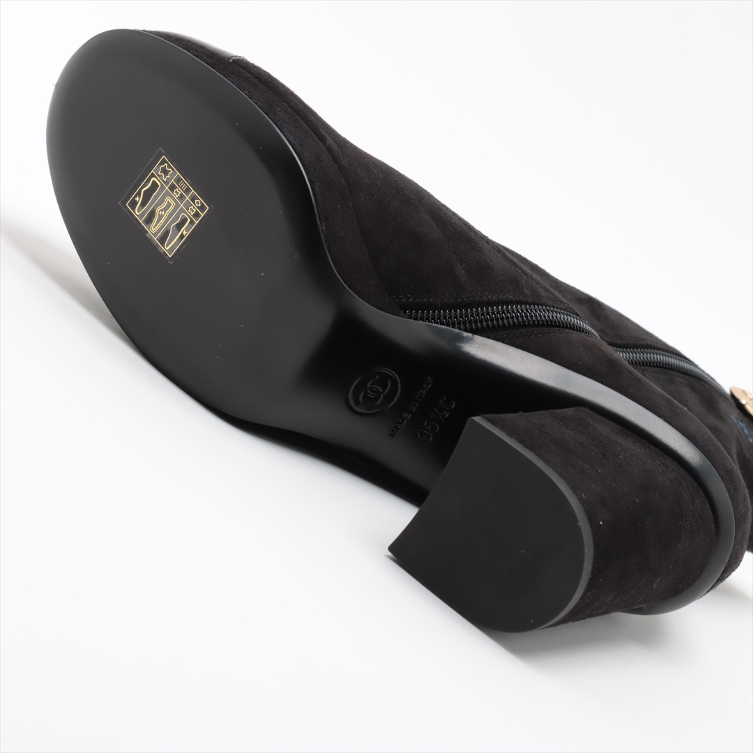 CHANEL(シャネル)のシャネル ココマーク スエード 35 1/2 ブラック レディース ブーツ レディースの靴/シューズ(ブーツ)の商品写真