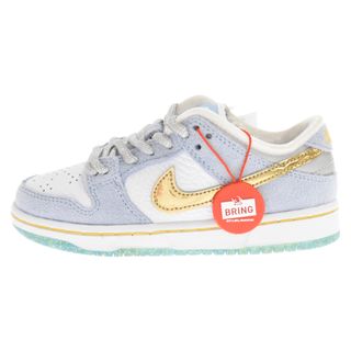 ナイキ(NIKE)のNIKE SB ナイキエスビー ×Sean Cliver PS DUNK LOW Holiday Special DJ2519-400 ショーン・クライヴァー ダンク ロー ホリデースペシャル US11c/17.0cm ホワイト/ブルー(スニーカー)