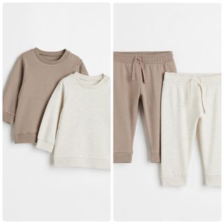 エイチアンドエム(H&M)のH&M【新品】コットンスウェット上下 2セット(トレーナー)