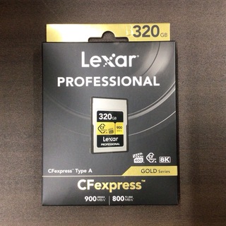 【新品】Lexar CFexpressカード Type A 320GB GOLD