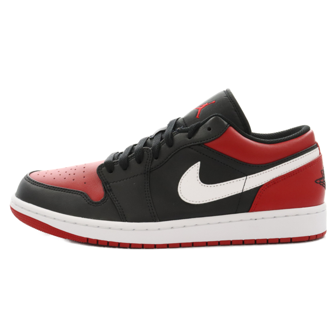 105センチ甲NIKE ナイキ AIR JORDAN 1 LOW BRED エアジョーダン1ローブレッドローカットスニーカー ブラック/レッド US10.5/28.5cm 553558-066