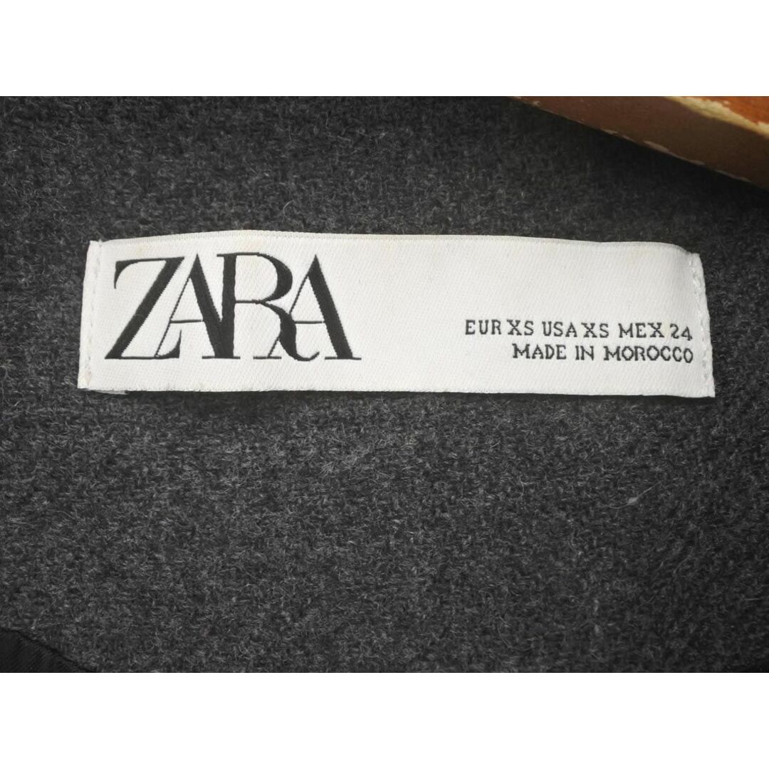 ZARA(ザラ)のZARA ザラ ウール混 ガウン ロング コート sizeXS/グレー ◆■ レディース レディースのジャケット/アウター(ロングコート)の商品写真