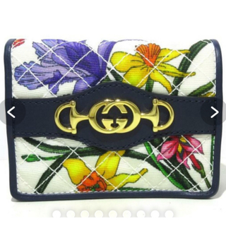 グッチ(Gucci)のGUCCIグッチ❤️ズゥミ フローラ 二つ折り財布(財布)