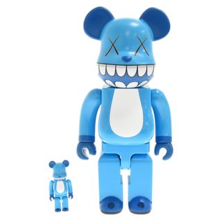 メディコムトイ(MEDICOM TOY)のMEDICOM TOY メディコムトイ ×KAWS CHOMPERS BE@RBRICK anation 400％＆100％ 3500個限定 カウズ チョンパーズ ベアブリック エーネーション フィギュア ブルー(その他)