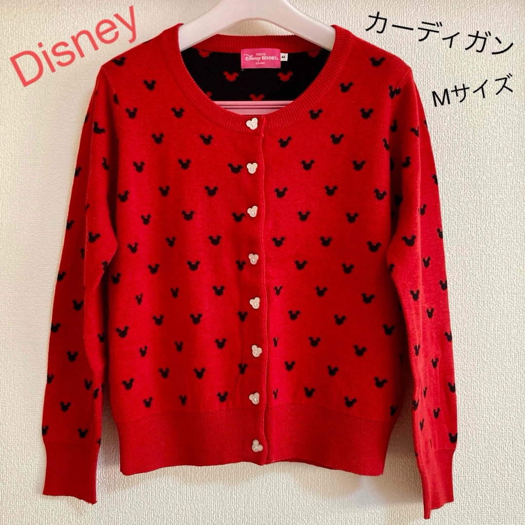 Disney(ディズニー)のDisney　ディズニー　ミッキー　カーディガン　Mサイズ レディースのトップス(カーディガン)の商品写真