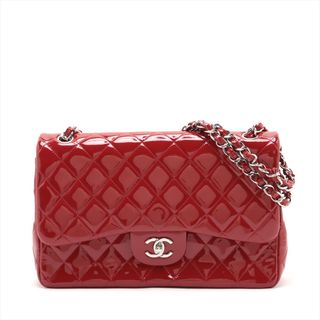 シャネル(CHANEL)のシャネル  パテントレザー  レッド レディース ショルダーバッグ(ショルダーバッグ)