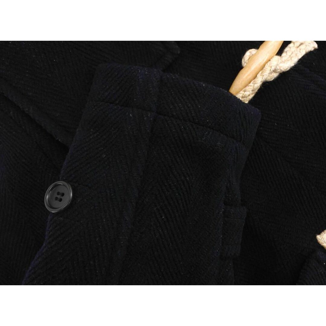 Adam et Rope'(アダムエロぺ)のアダムエロペ ウール混 ショート ダッフル コート size36/黒 ◆■ レディース レディースのジャケット/アウター(ダッフルコート)の商品写真