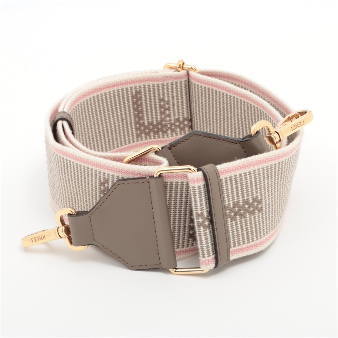 FENDI - フェンディ ストラップユー キャンバス  ベージュ レディース その他小物
