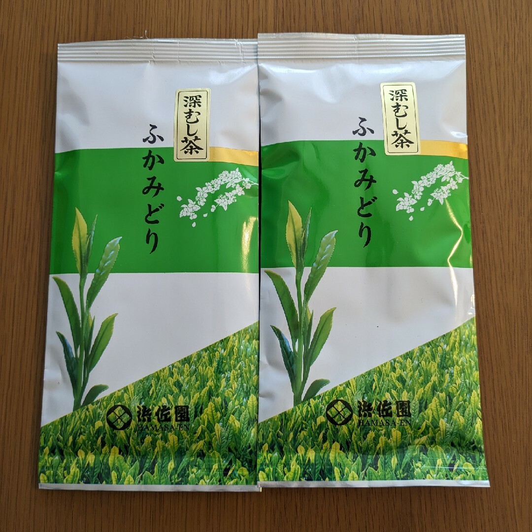 ❖送料込　煎茶　高級　ふかみどり　静岡茶　 ギフト解体　100g　2セット 食品/飲料/酒の飲料(茶)の商品写真