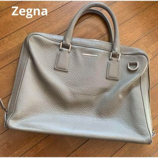 エルメネジルドゼニア(Ermenegildo Zegna)の【美品】Ermenegildo Zegna ビジネスバッグ（グレー）(ビジネスバッグ)