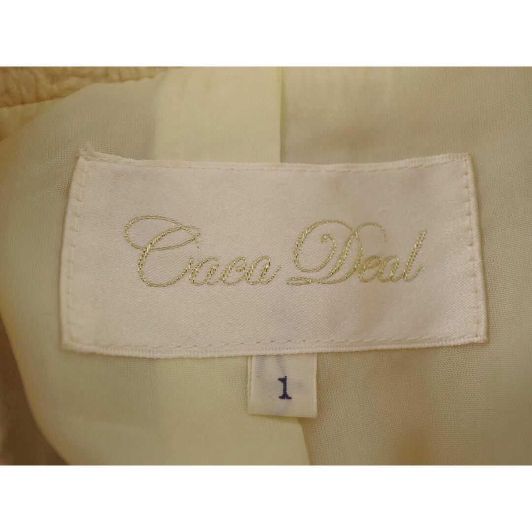 COCO DEAL(ココディール)のCOCODEAL ココディール ウール混 ピー コート size1/アイボリー ◆■ レディース レディースのジャケット/アウター(ピーコート)の商品写真