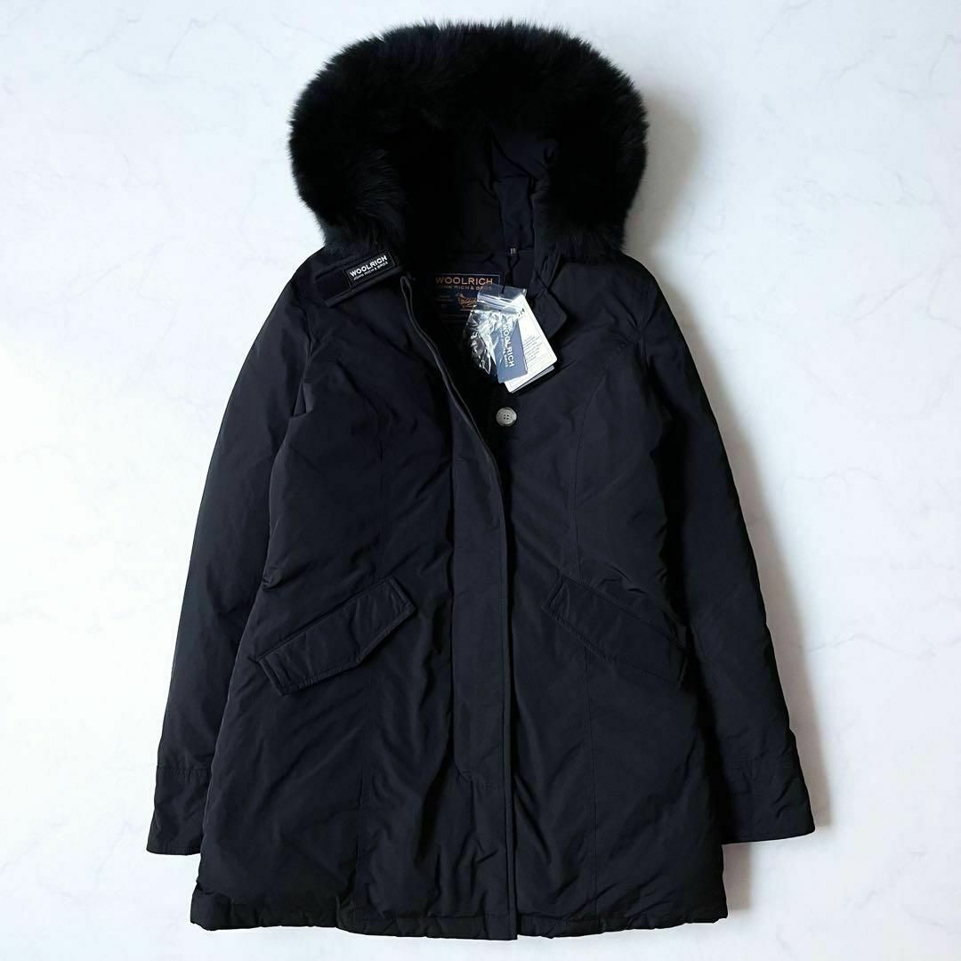 WOOLRICH(ウールリッチ)の新品タグ付き✨定価13万 ウールリッチ ダウンコート フォックスファー 黒 S レディースのジャケット/アウター(ダウンコート)の商品写真