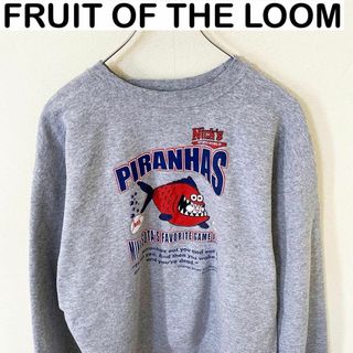 フルーツオブザルーム(FRUIT OF THE LOOM)のFRUIT OF THE LOOM MLB プリント　スウェット　古着(スウェット)