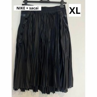 ナイキ(NIKE)のNIKE ナイキ sacai スカート コラボ プリーツ CZ4683-010(ひざ丈スカート)