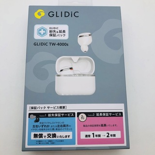 グライディック(GLIDiC)のGLIDiC TW-4000s 紛失＆延長保証パック/ホワイト(ヘッドフォン/イヤフォン)