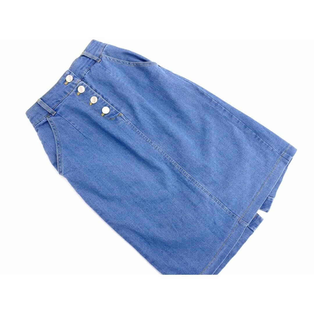 INGNI(イング)のINGNI イング ミディ丈 デニムスカート sizeM/青 ■■ レディース レディースのスカート(ロングスカート)の商品写真