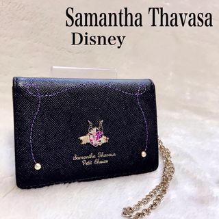 サマンサタバサ(Samantha Thavasa)の美品 サマンサタバサ ディズニーコラボ マレフィセント カードケース ヴィランズ(名刺入れ/定期入れ)