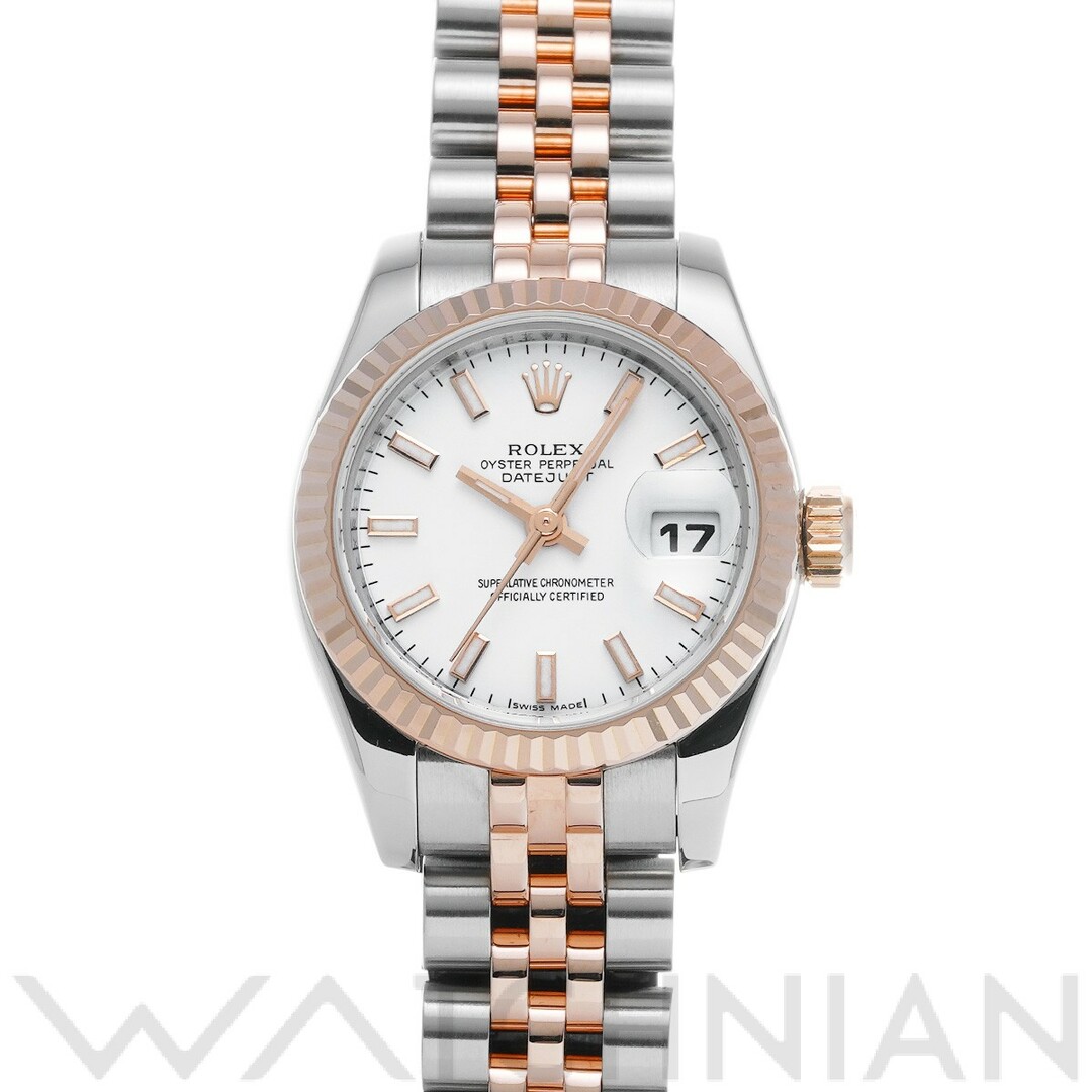 ROLEX(ロレックス)の中古 ロレックス ROLEX 179171 V番(2008年頃製造) ホワイト レディース 腕時計 レディースのファッション小物(腕時計)の商品写真