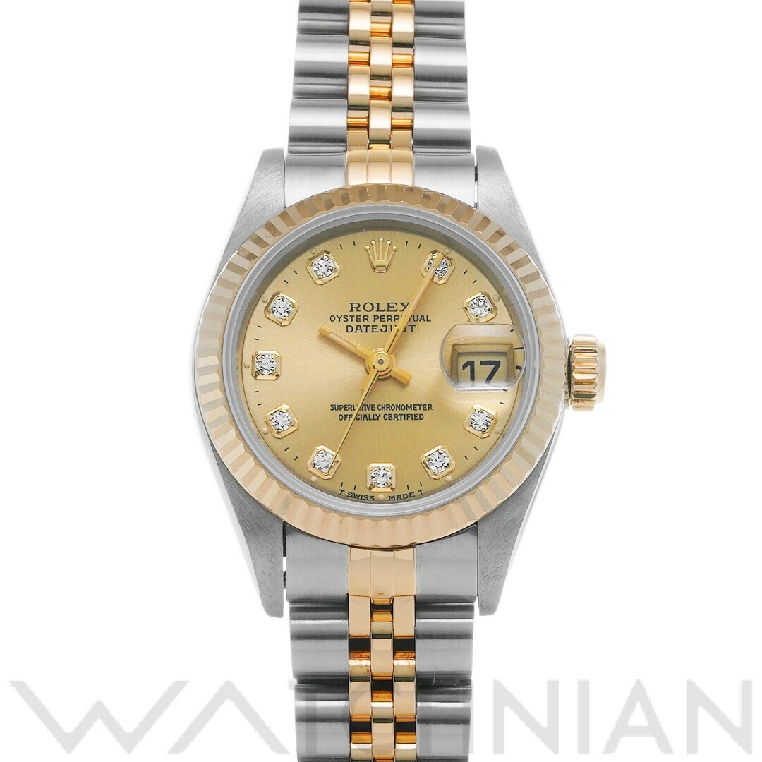 中古 ロレックス ROLEX 69173G W番(1995年頃製造) シャンパン /ダイヤモンド レディース 腕時計