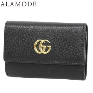 グッチ(Gucci)のGUCCI(グッチ) GGマーモント 6連キーケース キーケース 六連 小物 レザー ブラック黒 ゴールド金具 456118 CAO0G 1000(2023年12月現在現行品) ユニセックス 40802075128【中古】【アラモード】(キーケース/名刺入れ)