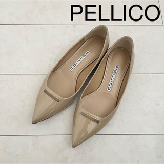 ペリーコ PELLICO パンプス VENERE アネッリソレッラ 3.5cm ローヒール 靴 シューズ アイボリー系 0734 0004 000723cm全長
