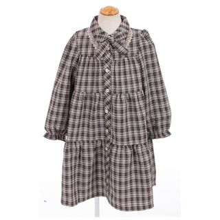 アクシーズファム(axes femme)のaxes femme  kidsチェック柄ティアードワンピース(ワンピース)