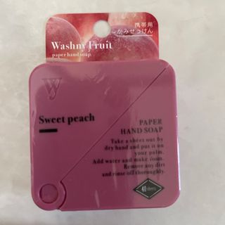 ノルコーポレーション(ノルコーポレーション)のWashny Fruit ペーパーハンドソープ 携帯用かみせっけん スウィートピ(ボディソープ/石鹸)