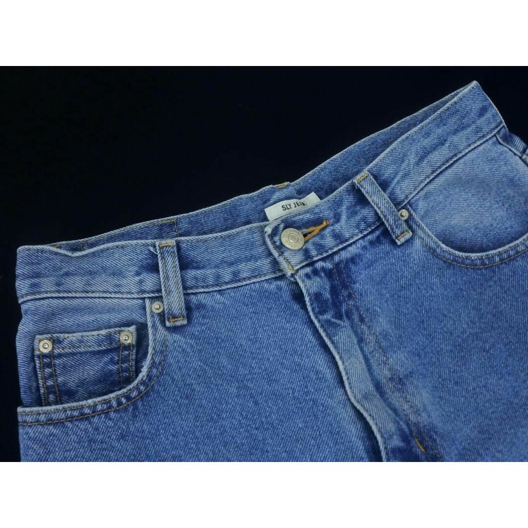 SLY(スライ)のSLY スライ JEANS USED加工 カットオフ デニムパンツ size2/青 ■■ レディース レディースのパンツ(デニム/ジーンズ)の商品写真