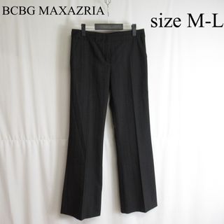 ビーシービージーマックスアズリア(BCBGMAXAZRIA)のBCBG MAXAZRIA セミ フレア スラックス パンツ ウクライナ製 2(カジュアルパンツ)