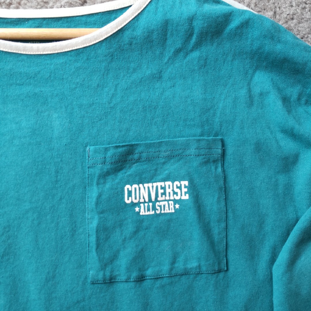 CONVERSE(コンバース)のコンバース CONVERSE 天竺配色パイピングワイドスリーブワイドロンT レディースのトップス(Tシャツ(長袖/七分))の商品写真