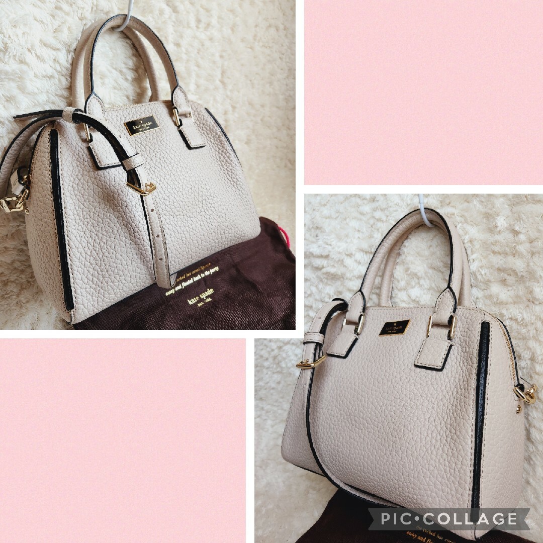 kate spade NEWYORK  本革 ペブルドレザー2WAYバッグ