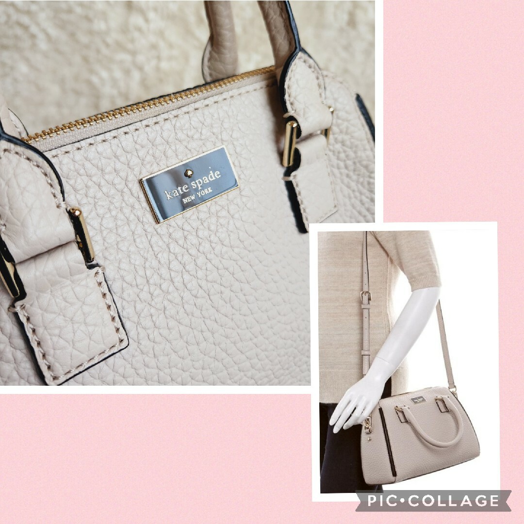 kate spade NEWYORK  本革 ペブルドレザー2WAYバッグ