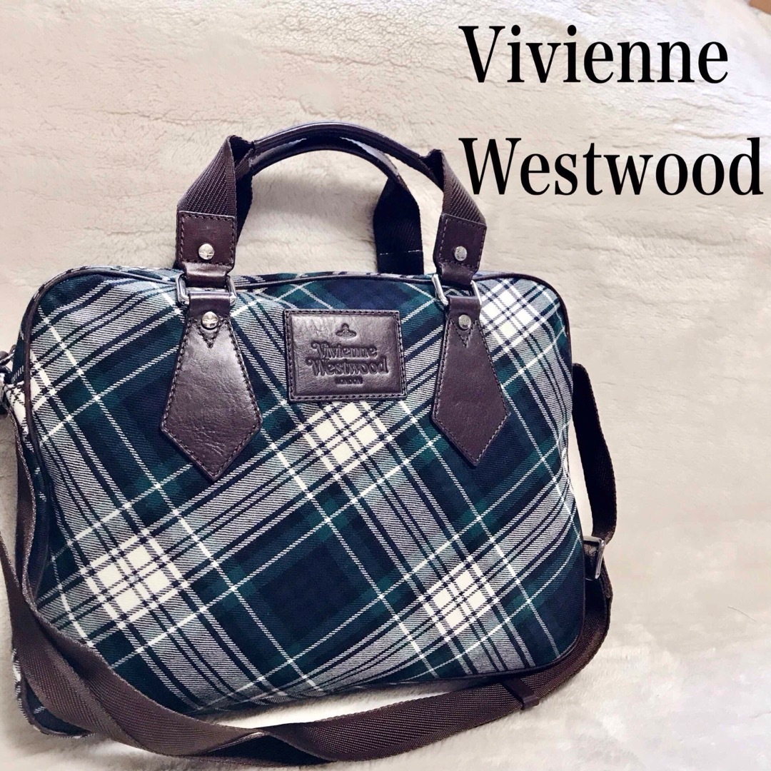 美品 Vivienne Westwood 2way ビジネスバッグ ショルダーみららショップバッグ