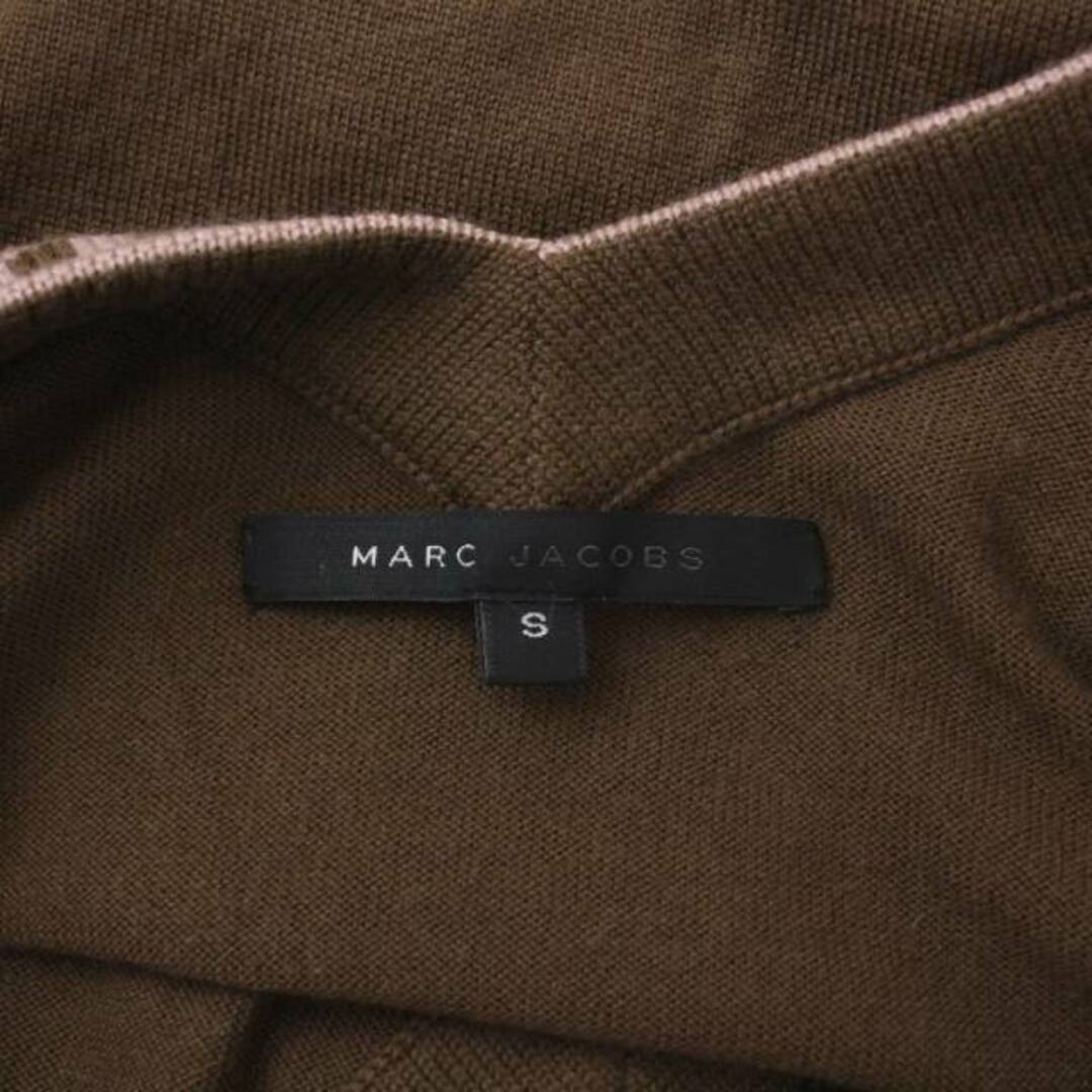 MARC JACOBS(マークジェイコブス)のマークジェイコブス ニット セーター 長袖 Vネック ウール S 茶 ピンク レディースのトップス(ニット/セーター)の商品写真