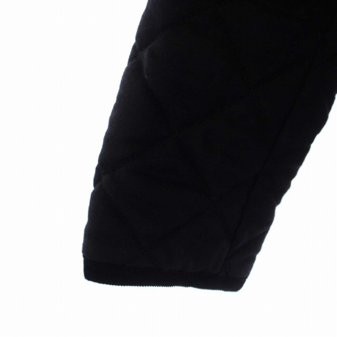 トラディショナルウェザーウェア キルティングジャケット フード ウール S 黒 レディースのジャケット/アウター(ブルゾン)の商品写真