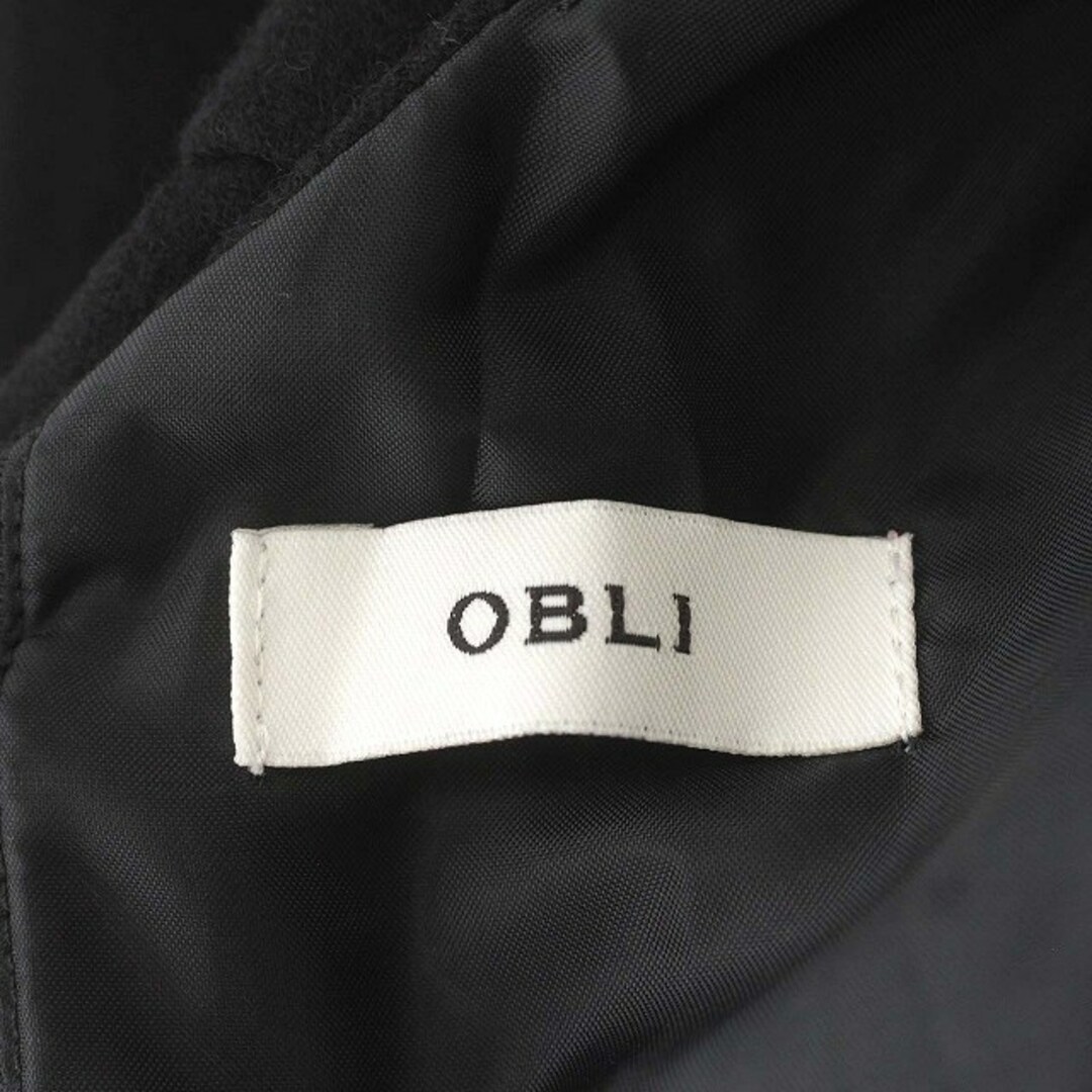 other(アザー)のオブリ OBLI ノースリーブ ワンピース ウール F 黒 ブラック レディースのワンピース(ひざ丈ワンピース)の商品写真