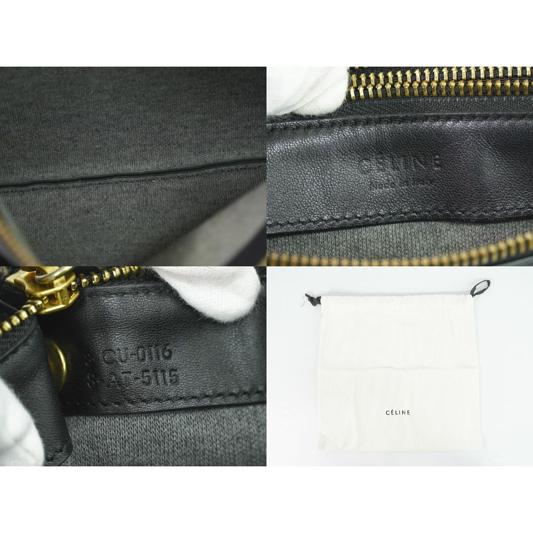 CELINE - 本物 セリーヌ CELINE トリオ ラージ ショルダーバッグ CELINE - 本物 セリーヌ CELINE トリオ ラージ ショルダーバッグ