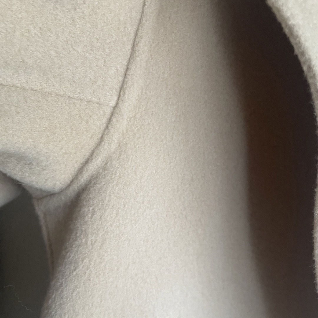 Drawer(ドゥロワー)の今季・人気・ウール毛抜きファーポケットコート レディースのジャケット/アウター(毛皮/ファーコート)の商品写真