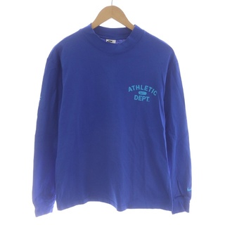 ナイキ メンズのTシャツ・カットソー(長袖)（ブルー・ネイビー/青色系