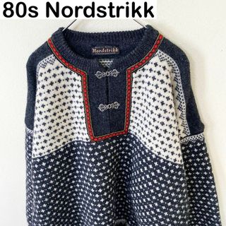 ヴィンテージ(VINTAGE)のノルウェー製 80s Nordstrikk ノルディックニット　ヴィンテージ(ニット/セーター)