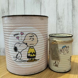 スヌーピー(SNOOPY)の☆ひーさん様専用☆SNOOPY　リメイク缶⑦サンキュータグ(その他)