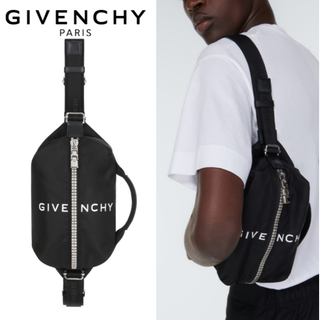 ジバンシィ(GIVENCHY)のGIVENCHY ジバンシィ G-Zip クロスボディバッグ ブラック(ボディーバッグ)