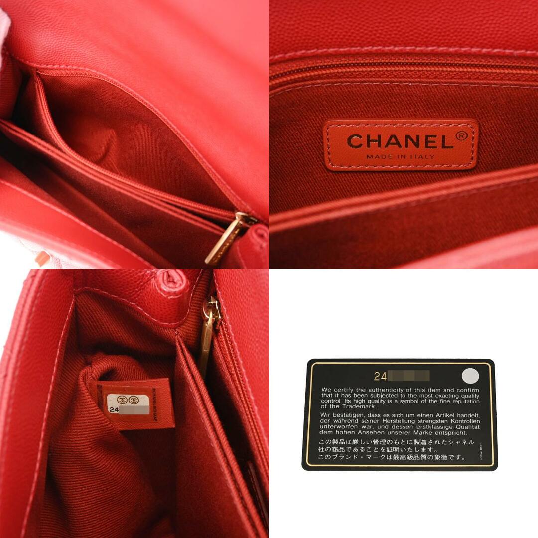 CHANEL(シャネル)のシャネル マトラッセ トップハンドル XS 2WAYバッグ 赤 レディースのバッグ(ハンドバッグ)の商品写真