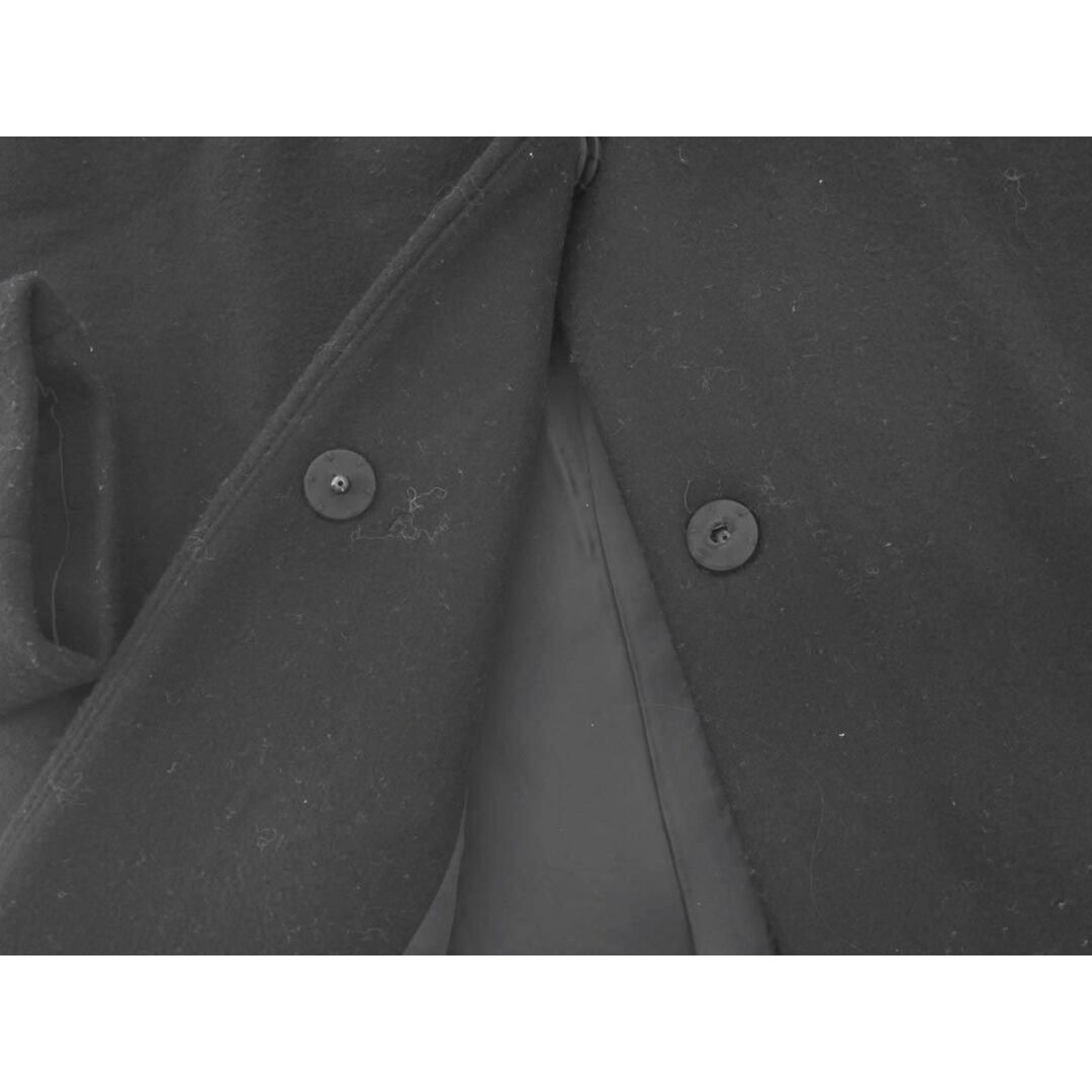 Spick & Span(スピックアンドスパン)のスピック＆スパン ウール混 ノーカラー コート size38/黒  ◆■ レディース レディースのジャケット/アウター(その他)の商品写真