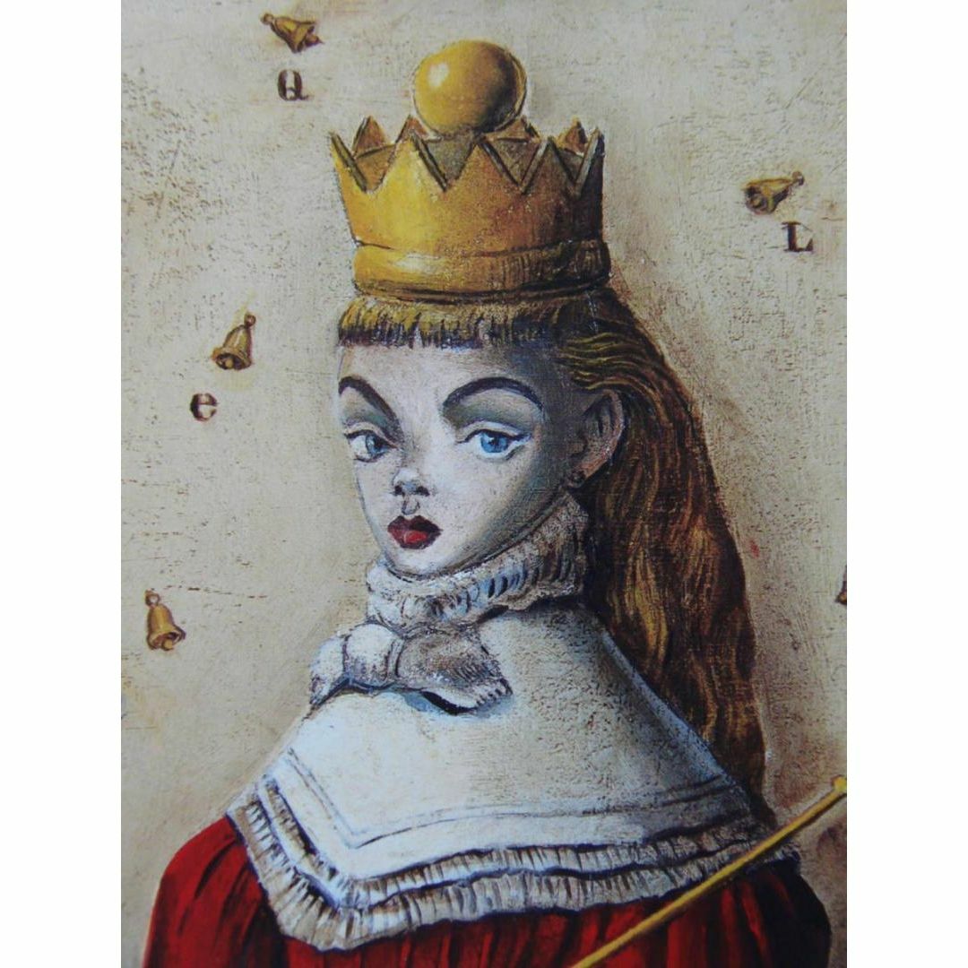金子 國義、王女に扮したアリス、厳選、希少画集・額装画、ファンタジー