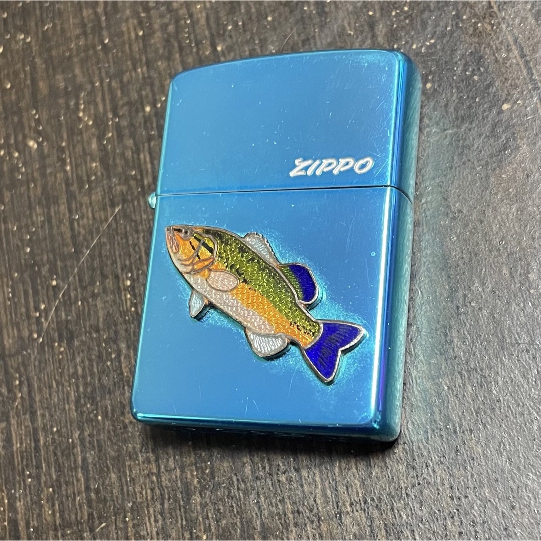 ZIPPO(ジッポー)のzippo ジッポー　ブラックバス 七宝　メタル　オイルライター メンズのファッション小物(タバコグッズ)の商品写真